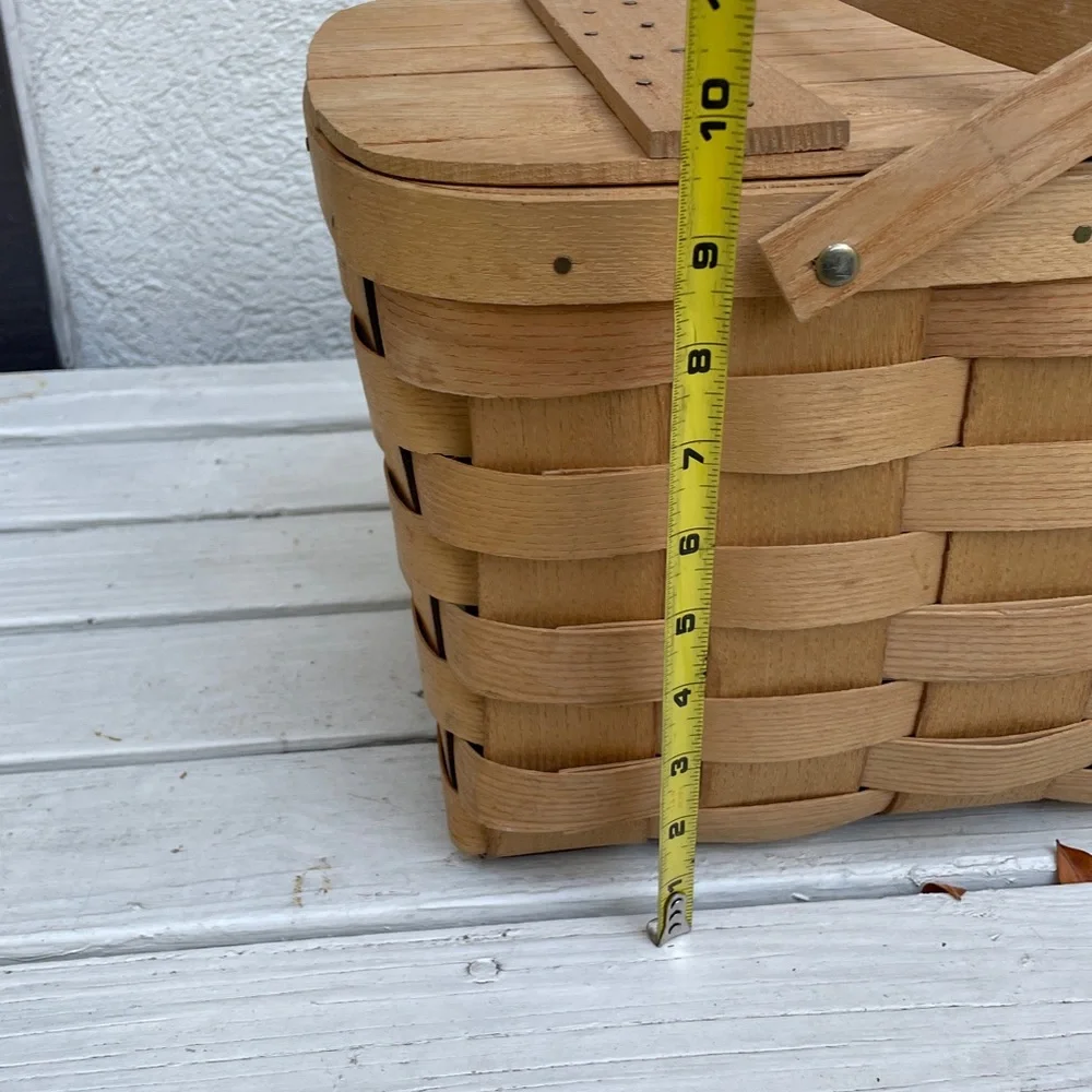 Vintage Basketville Pitney Vermont Picnic Basket